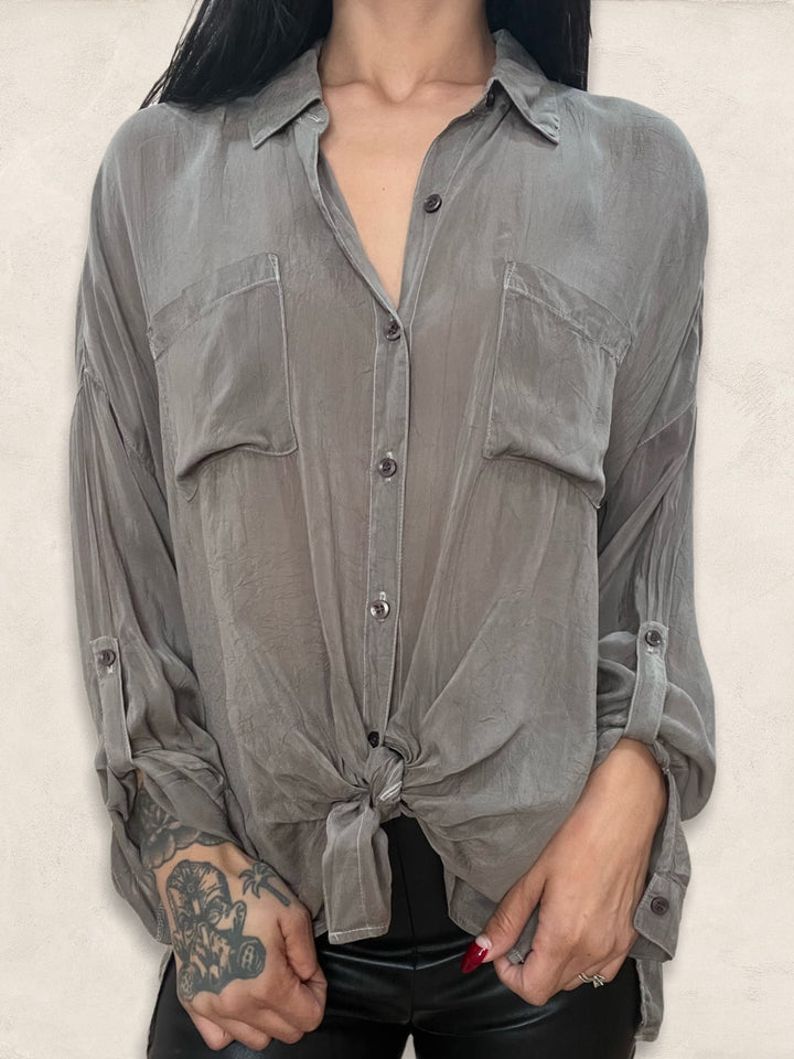 SANDY STONE CLASSIC CARGO POCKET TOP - Kingfisher Road - Online Boutique