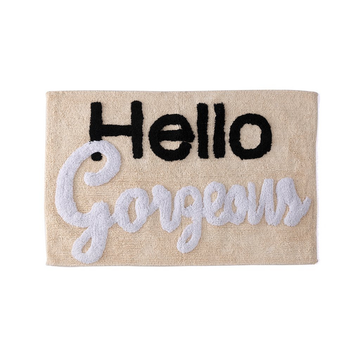 HELLO GORGEOUS BATH MAT - Kingfisher Road - Online Boutique