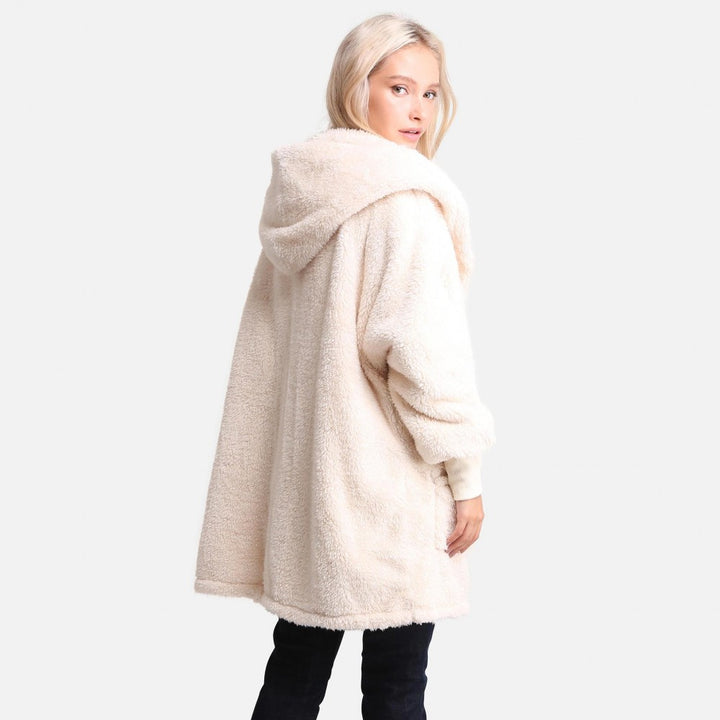 COZY OVERSIZED HOODED JACKET - Kingfisher Road - Online Boutique