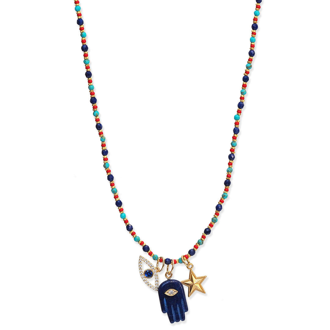 HANDMADE CHARM NECKLACE - Kingfisher Road - Online Boutique