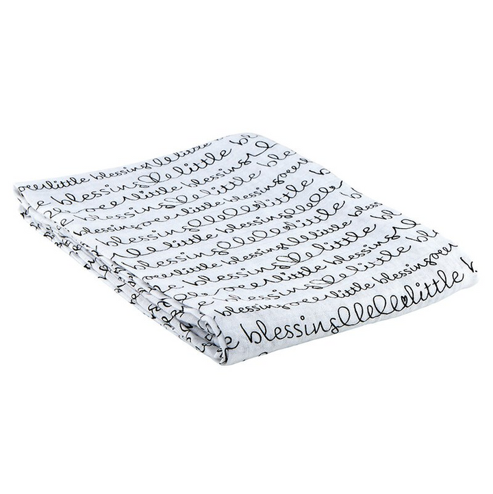 LITTLE BLESSING SWADDLE BLANKET - Kingfisher Road - Online Boutique