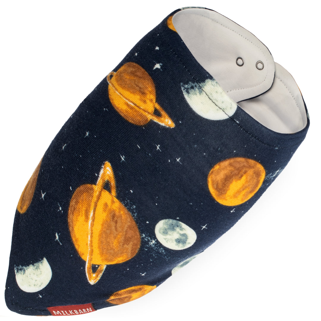 PLANETS BAMBOO KERCHIEF BIB - Kingfisher Road - Online Boutique