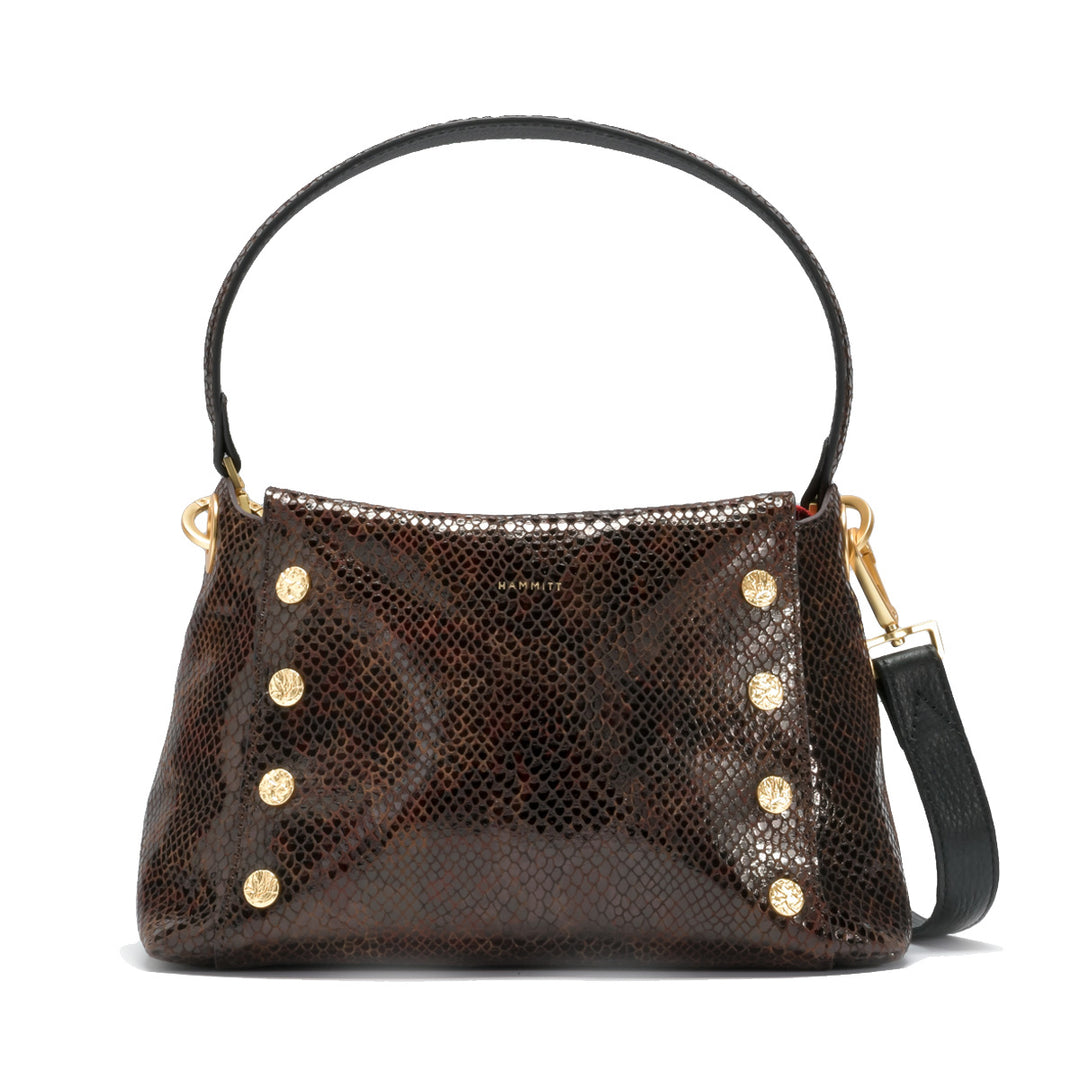 BRYANT MEDIUM - PAINTED RATTLE,HAMMERED GOLD/RED - Kingfisher Road - Online Boutique