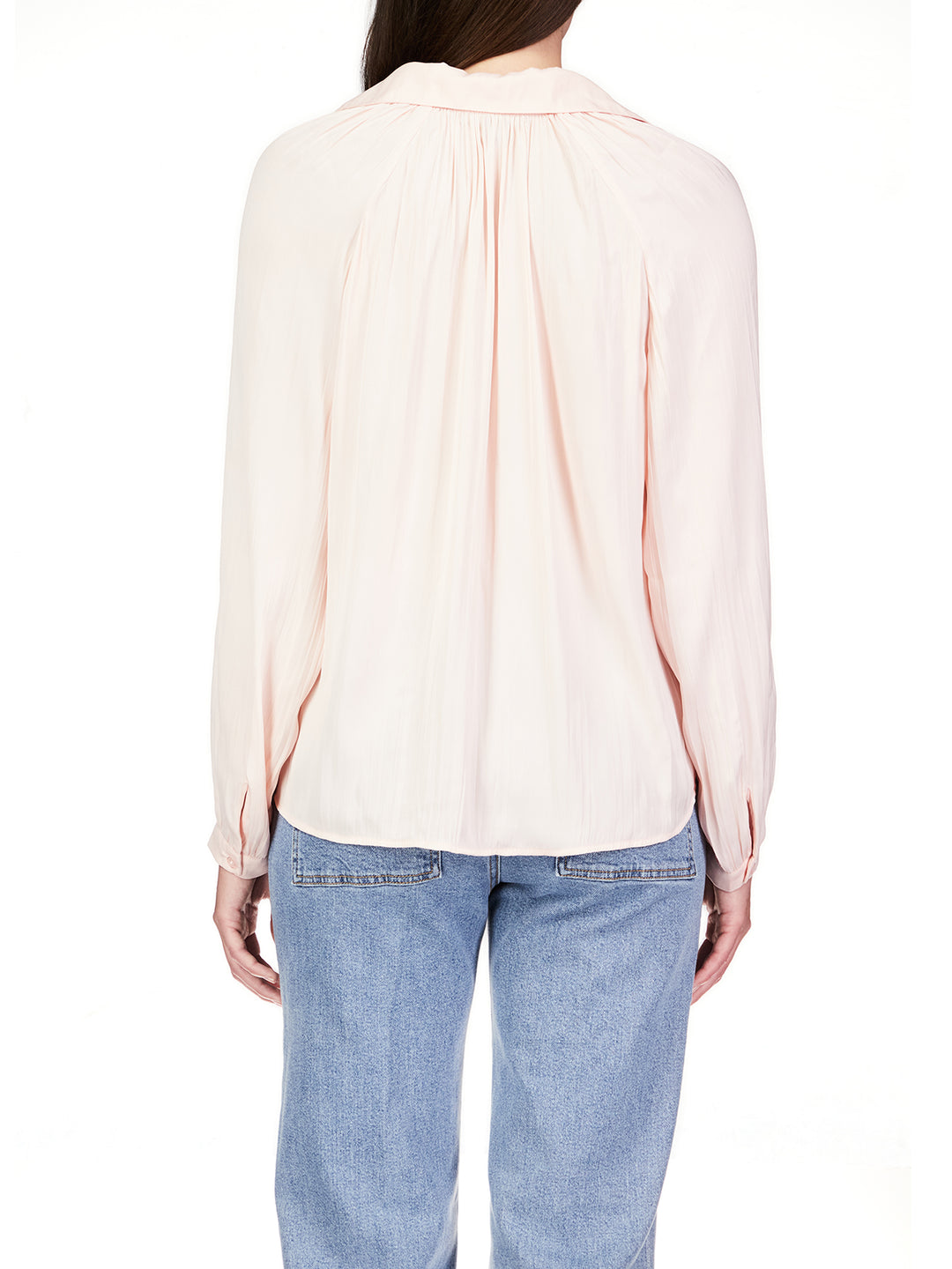 CASUALLY CUTE SATEEN BLOUSE - PINK SOUFFLE - Kingfisher Road - Online Boutique