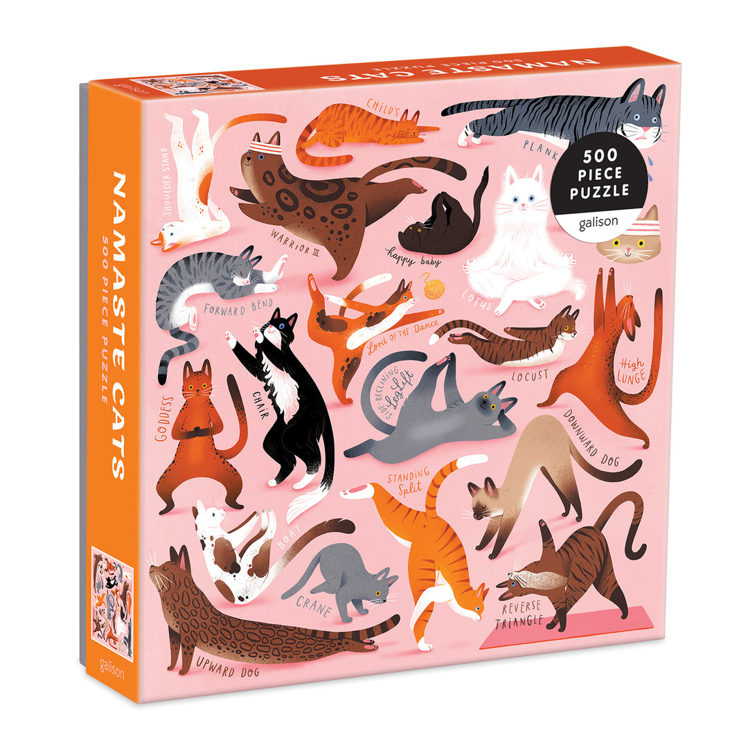 500PC PUZZLE-NAMASTE CATS - Kingfisher Road - Online Boutique