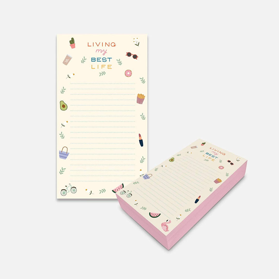 CHUNKY LIST PADS-LIVING MY BEST LIFE - Kingfisher Road - Online Boutique