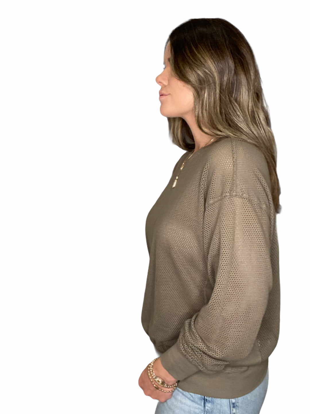 GIGI PULLOVER W RIB INSETS - Kingfisher Road - Online Boutique