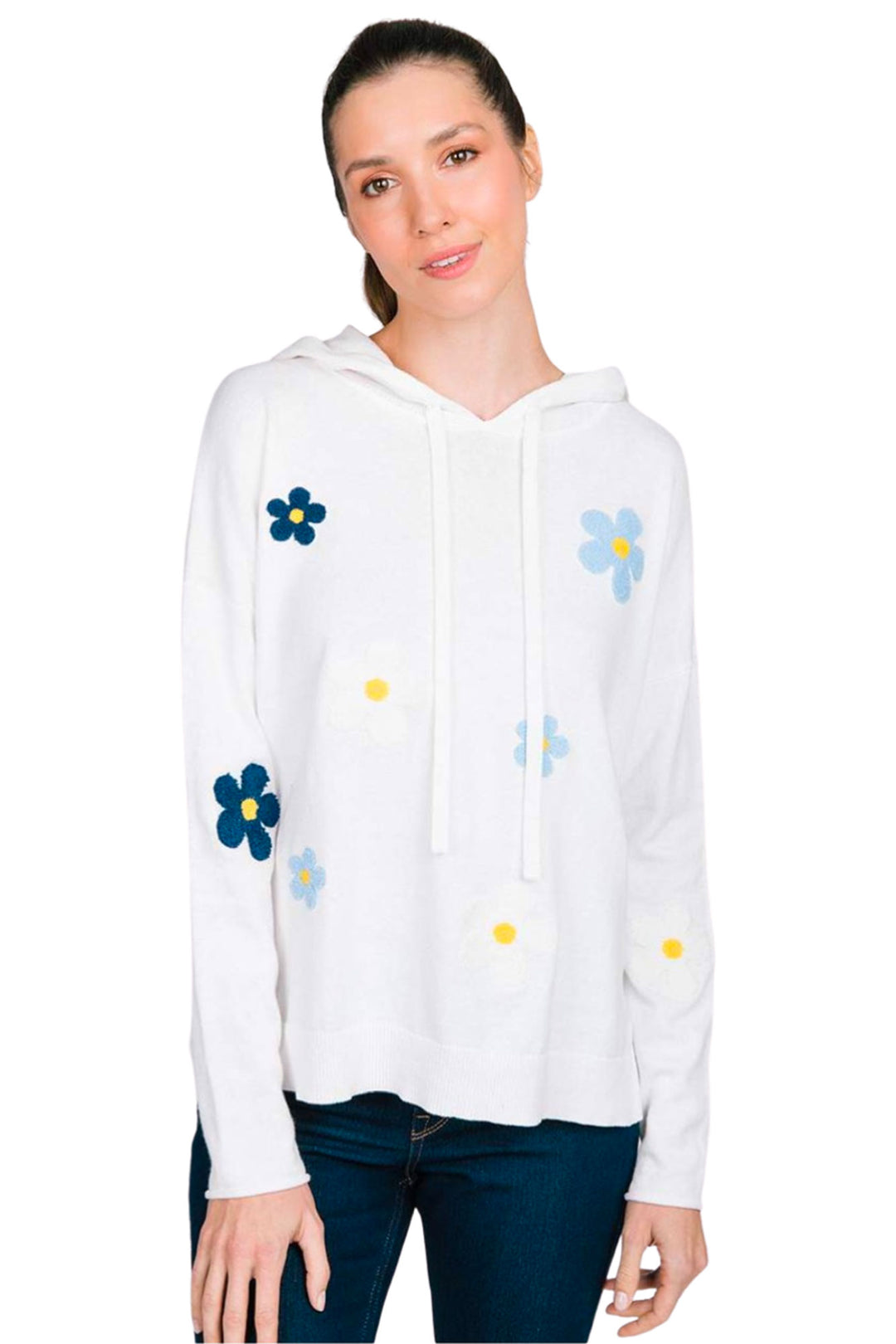 DAISY HOODIE-WHITE - Kingfisher Road - Online Boutique