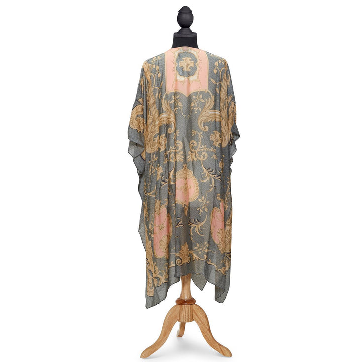 ROCOCO PRINTED LONG KIMONO - Kingfisher Road - Online Boutique