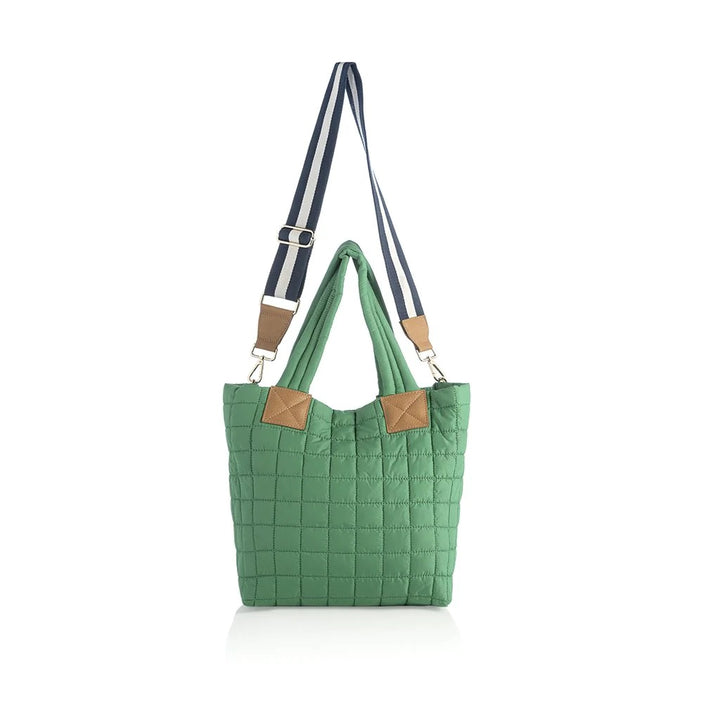 EZRA TOTE BAG - GREEN - Kingfisher Road - Online Boutique