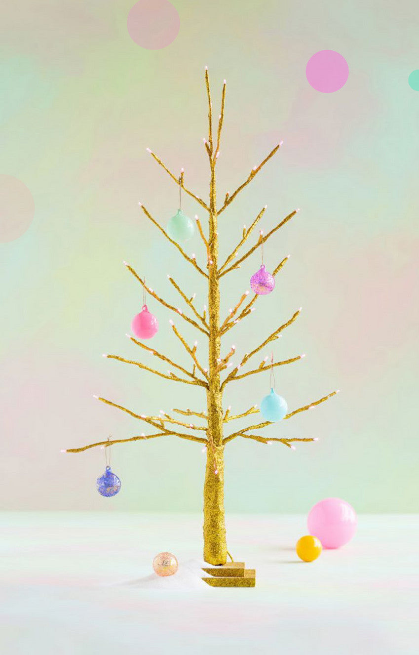 GOLD TREE/PINK LIGHTS - Kingfisher Road - Online Boutique