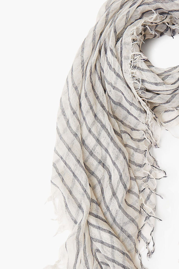 JET STREAM STRIPE CASHMERE SILK SCARF - Kingfisher Road - Online Boutique