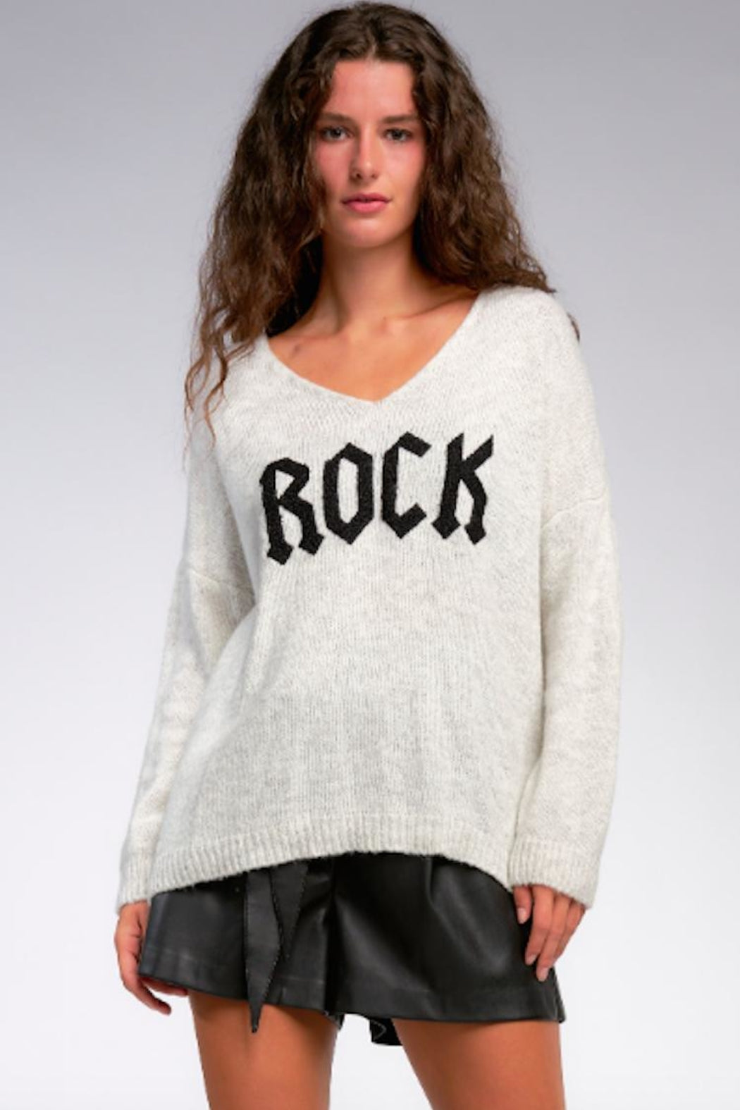 ROCK WHITE SWEATER - Kingfisher Road - Online Boutique