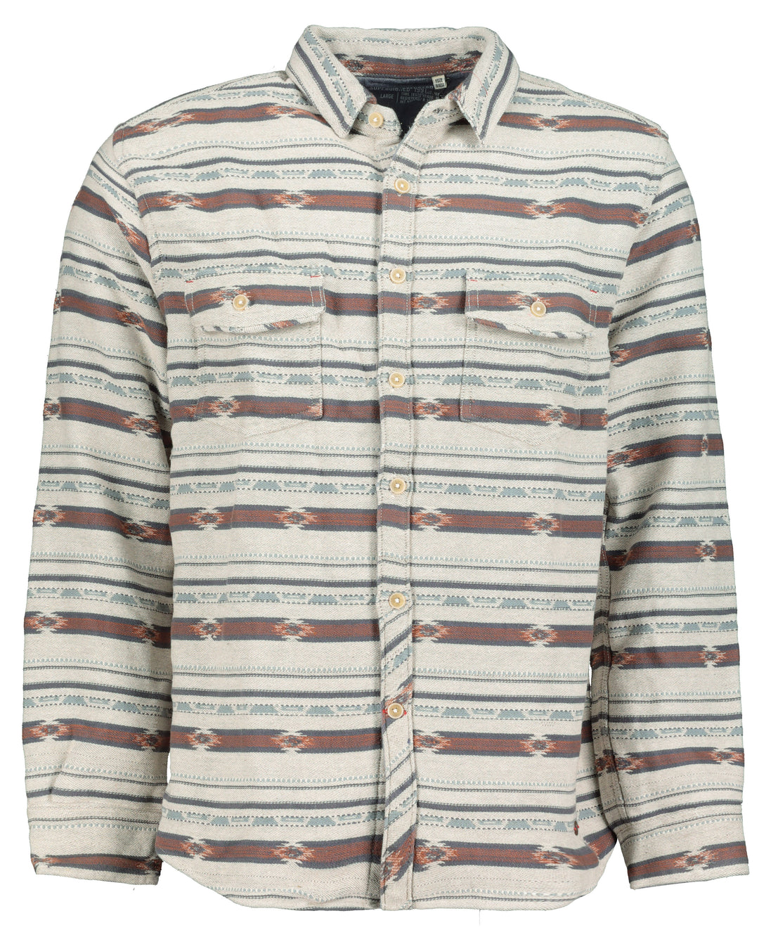 GREY RIO LONG SLEEVE SHIRT - Kingfisher Road - Online Boutique