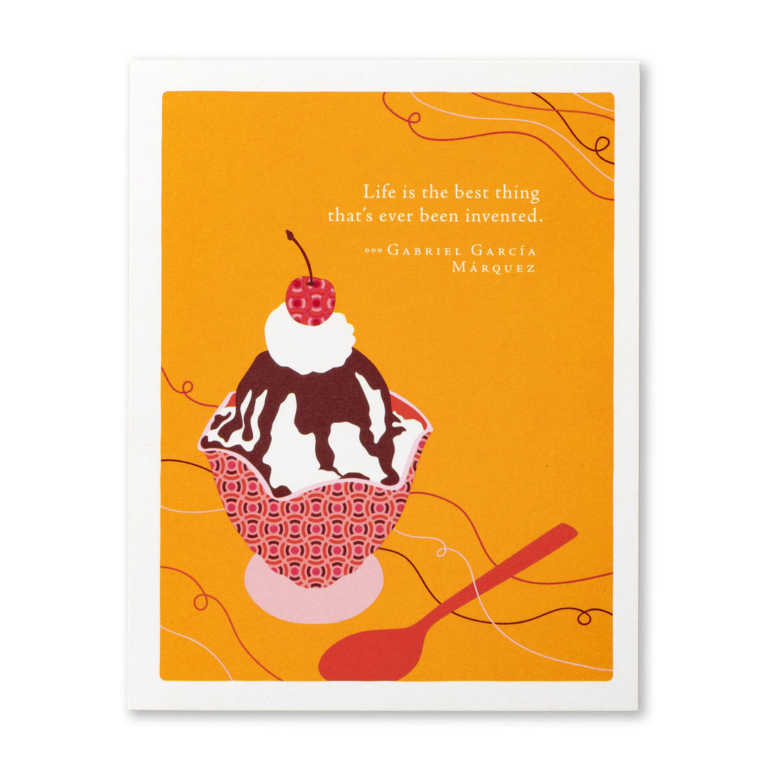 LIFE IS THE BEST THING CARD - Kingfisher Road - Online Boutique