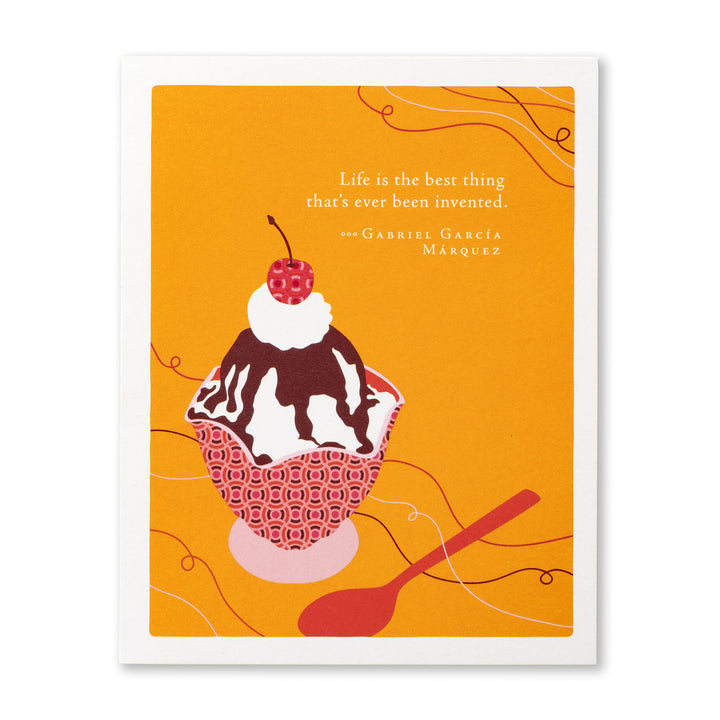 LIFE IS THE BEST THING CARD - Kingfisher Road - Online Boutique