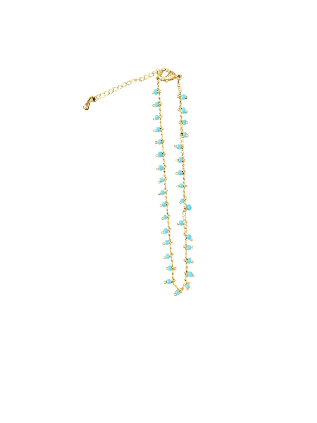 ADJUSTABLE DANGLE BEADED ANKLET - Kingfisher Road - Online Boutique