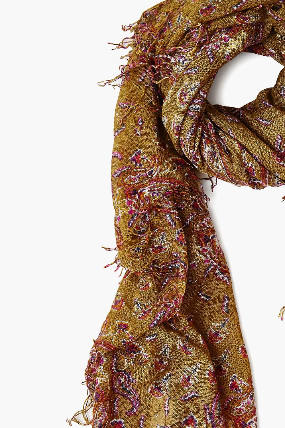 OLIVE PAISLEY CASHMERE SILK SCARF - Kingfisher Road - Online Boutique
