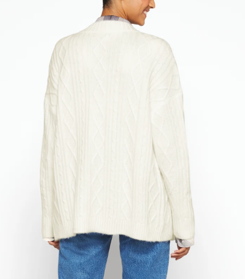 COZY CABLE CARDIGAN - CREME BRULEE - Kingfisher Road - Online Boutique