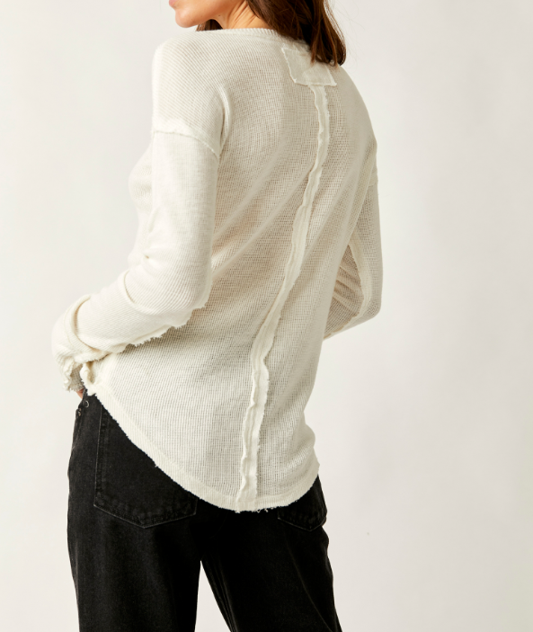 SAIL AWAY LS SOLID-IVORY - Kingfisher Road - Online Boutique