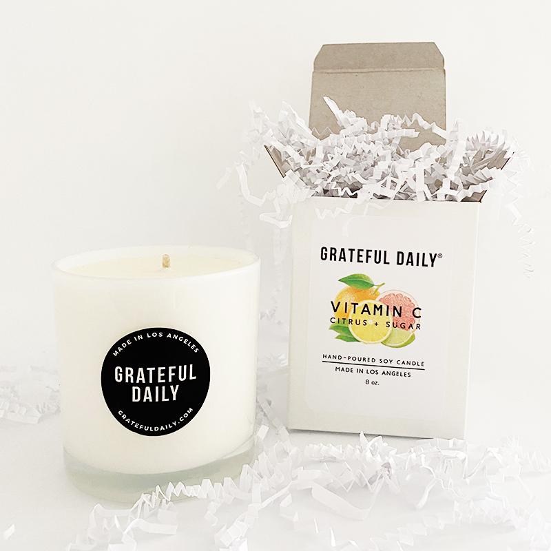 VITAMIN C CANDLE SOY CANDLE - Kingfisher Road - Online Boutique