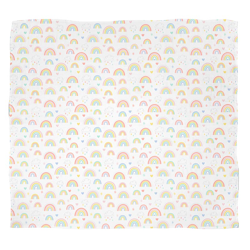 RAINBOW SWADDLE BLANKET - Kingfisher Road - Online Boutique