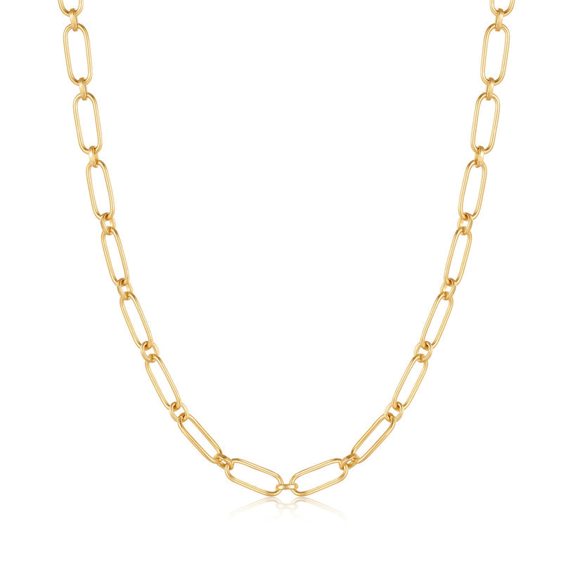 CABLE CONNECT CHUNKY CHAIN NECKLACE-GOLD - Kingfisher Road - Online Boutique