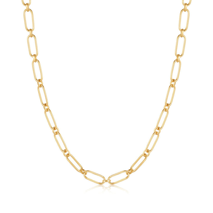 CABLE CONNECT CHUNKY CHAIN NECKLACE-GOLD - Kingfisher Road - Online Boutique