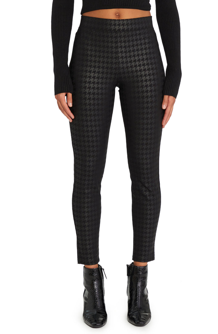BLACK HOUNDSTOOTH RUNWAY LEGGING - Kingfisher Road - Online Boutique