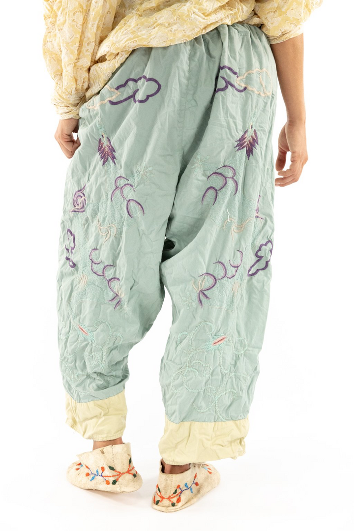EMBROIDERED ALYCE DRAGON PANTS - Kingfisher Road - Online Boutique