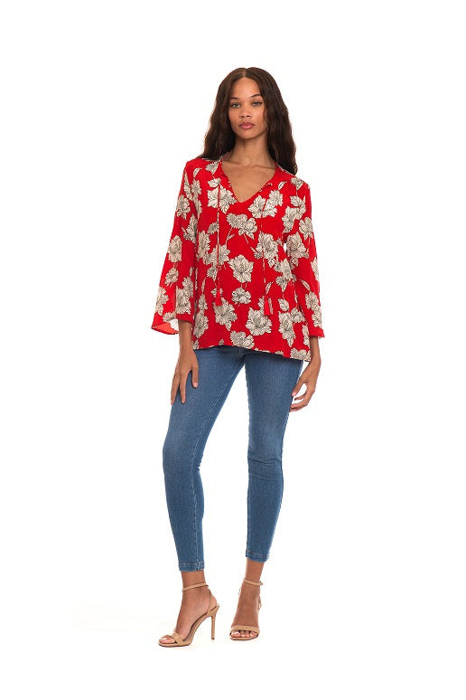 FARRAH TOP-RED - Kingfisher Road - Online Boutique