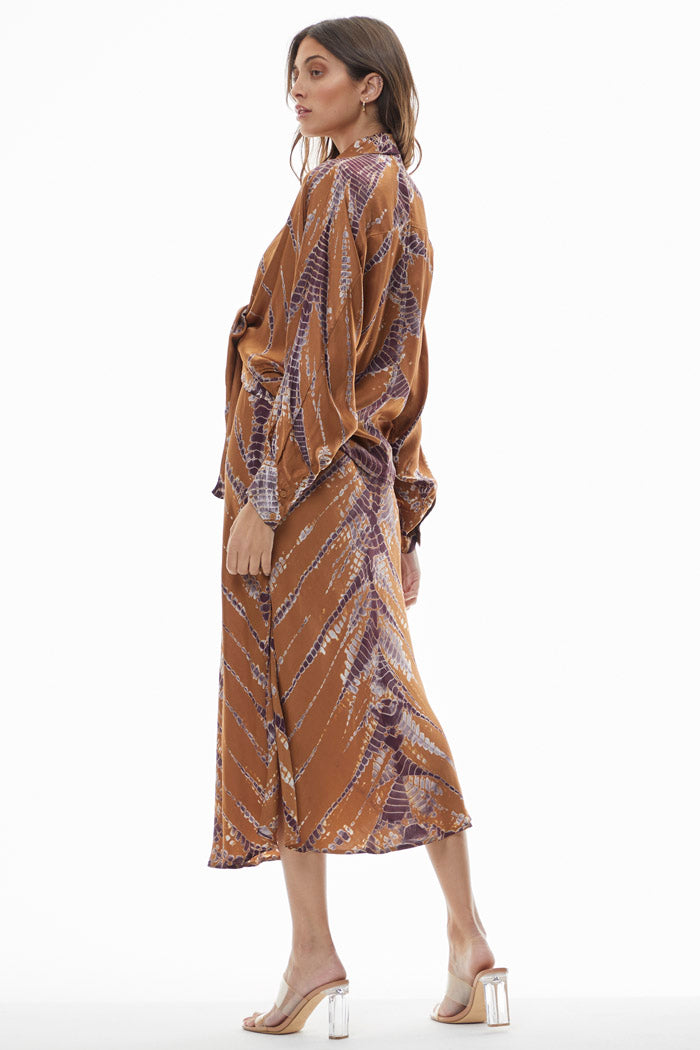 MAGDA TOP-WHOLE GRAIN SAVANNAH WASH - Kingfisher Road - Online Boutique