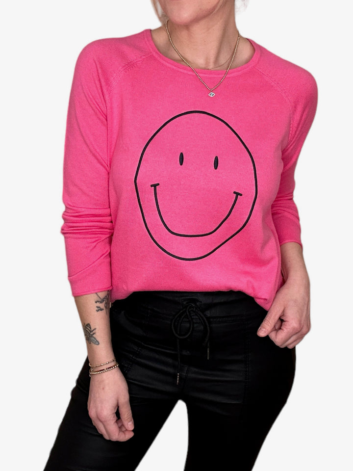 SMILEY FACE SWEATER-CANDY - Kingfisher Road - Online Boutique