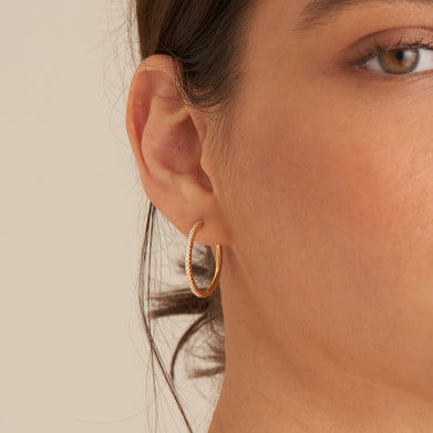 GLAM HOOP EARRINGS-GOLD - Kingfisher Road - Online Boutique