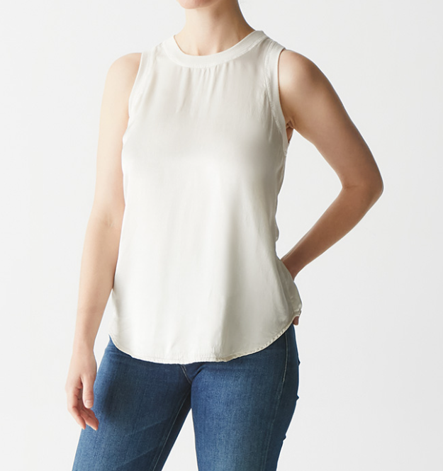 SHAY RIB BINDING TANK-CHALK - Kingfisher Road - Online Boutique