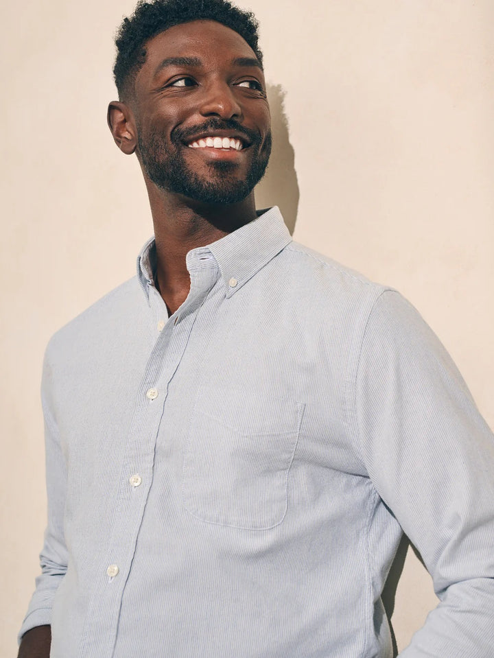 STRETCH OXFORD SHIRT 2.0 - CLASSIC STRIPE - Kingfisher Road - Online Boutique