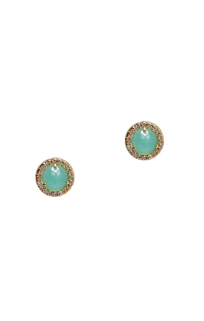 SMALL PAVE COLORED POSTS - Kingfisher Road - Online Boutique