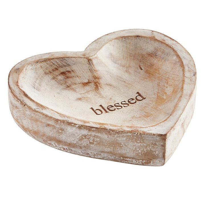 BLESSED WOOD HEART - Kingfisher Road - Online Boutique