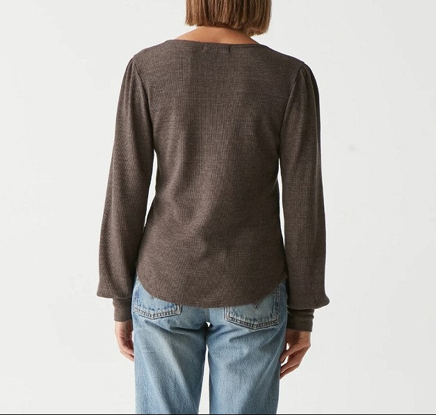 IDA PUFF SLEEVE TEE-JAVA - Kingfisher Road - Online Boutique