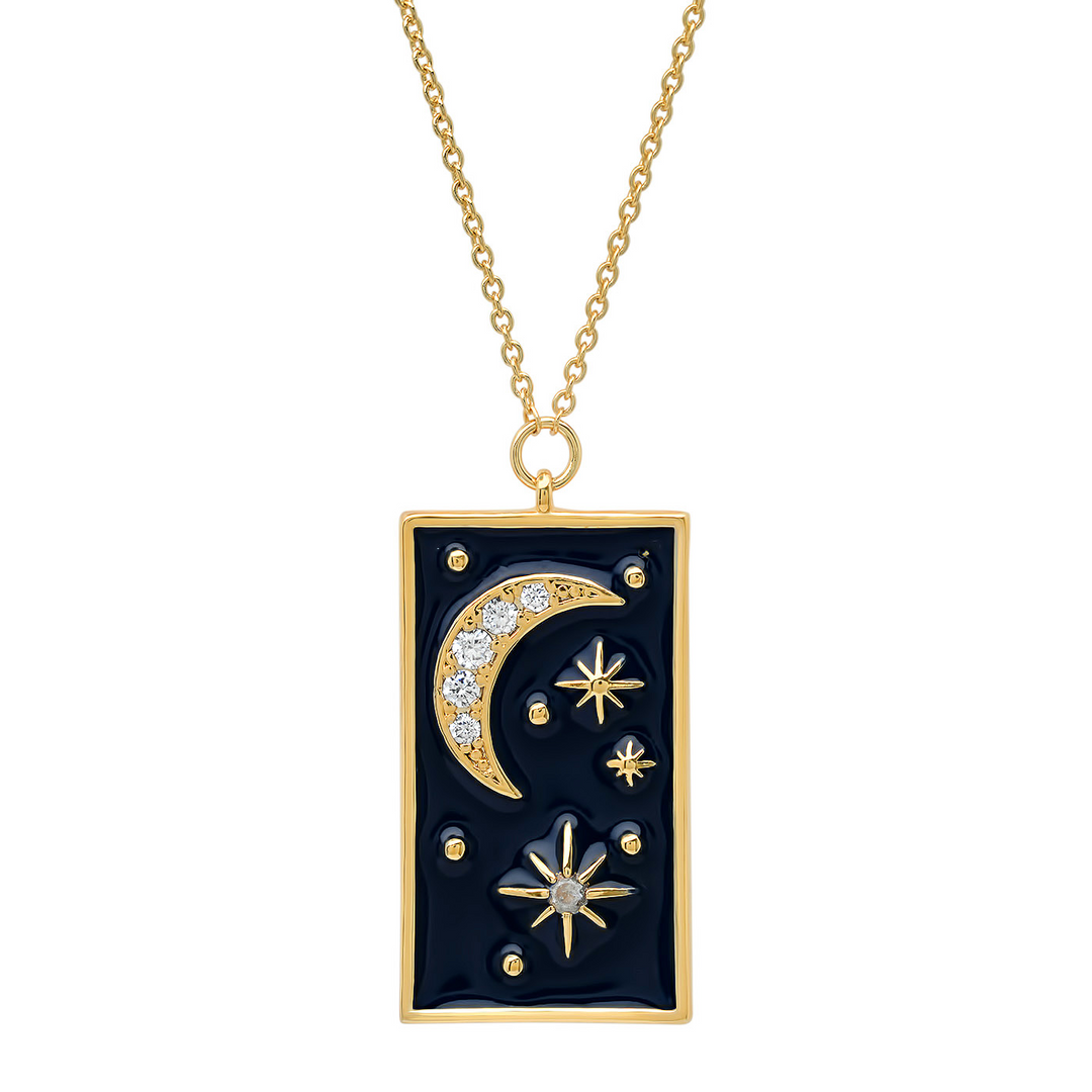 Enamel Galaxy Necklace - Kingfisher Road - Online Boutique