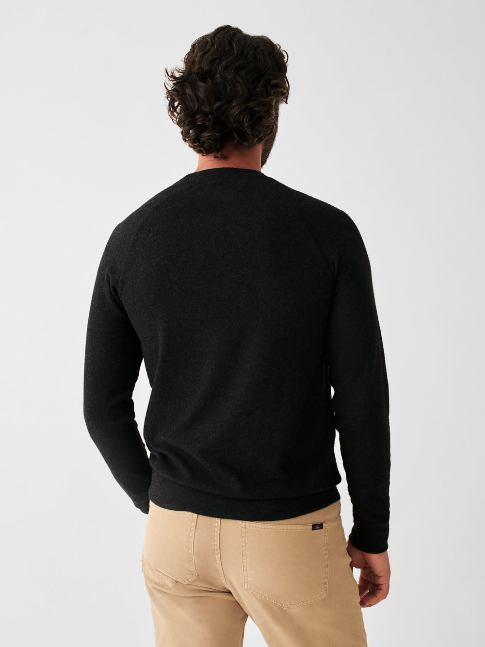 LEGEND CREW SWEATER-HEATHERED BLACK TWILL - Kingfisher Road - Online Boutique