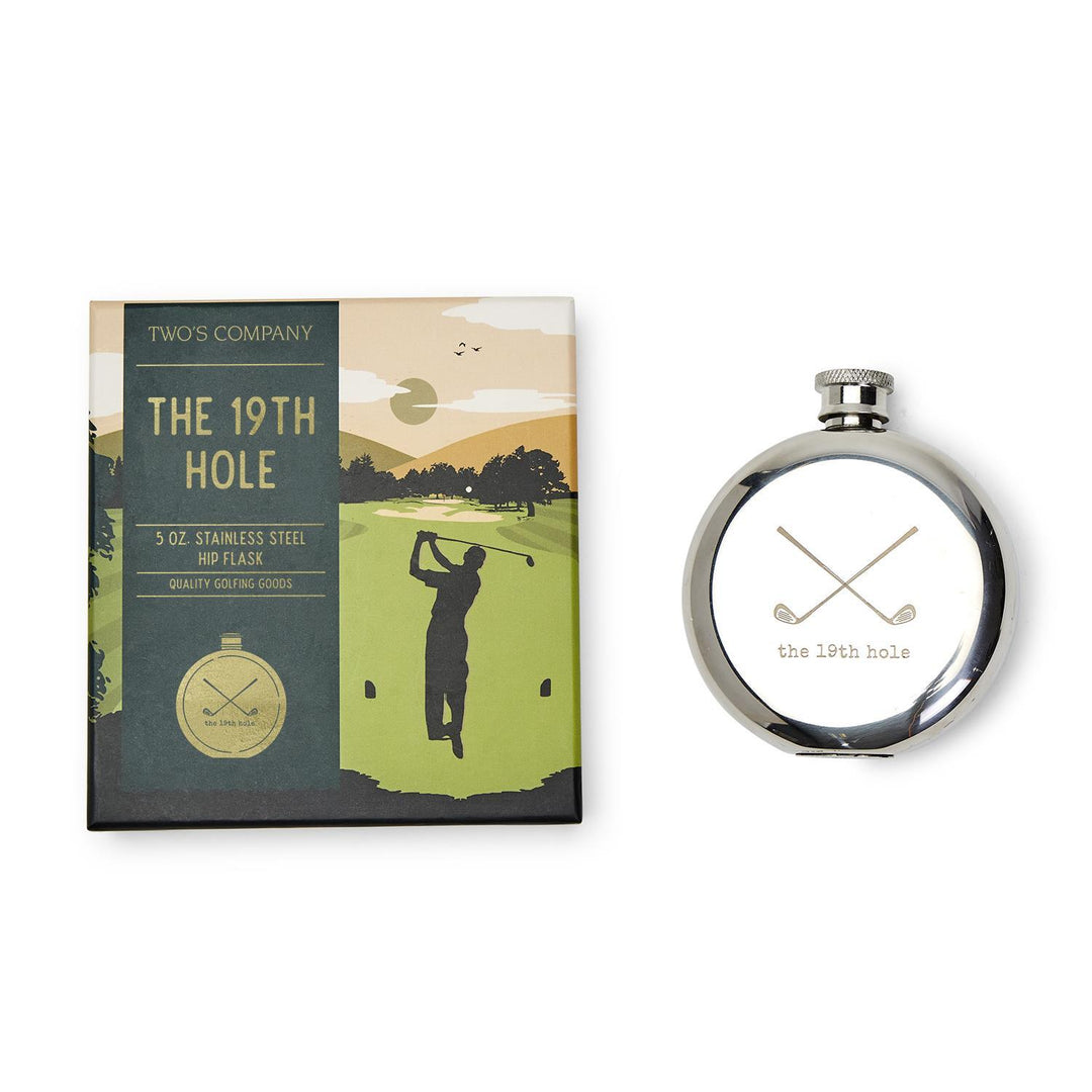 THE 19TH HOLE GOLF FLASK IN GIFT BOX - Kingfisher Road - Online Boutique