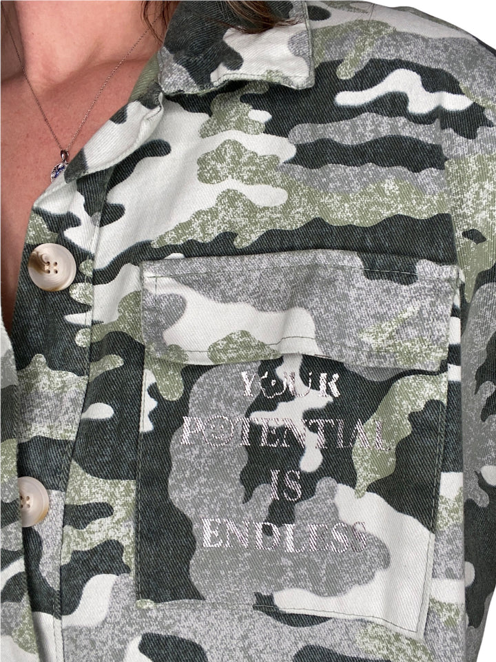 CAMO GREEN JACKET - Kingfisher Road - Online Boutique