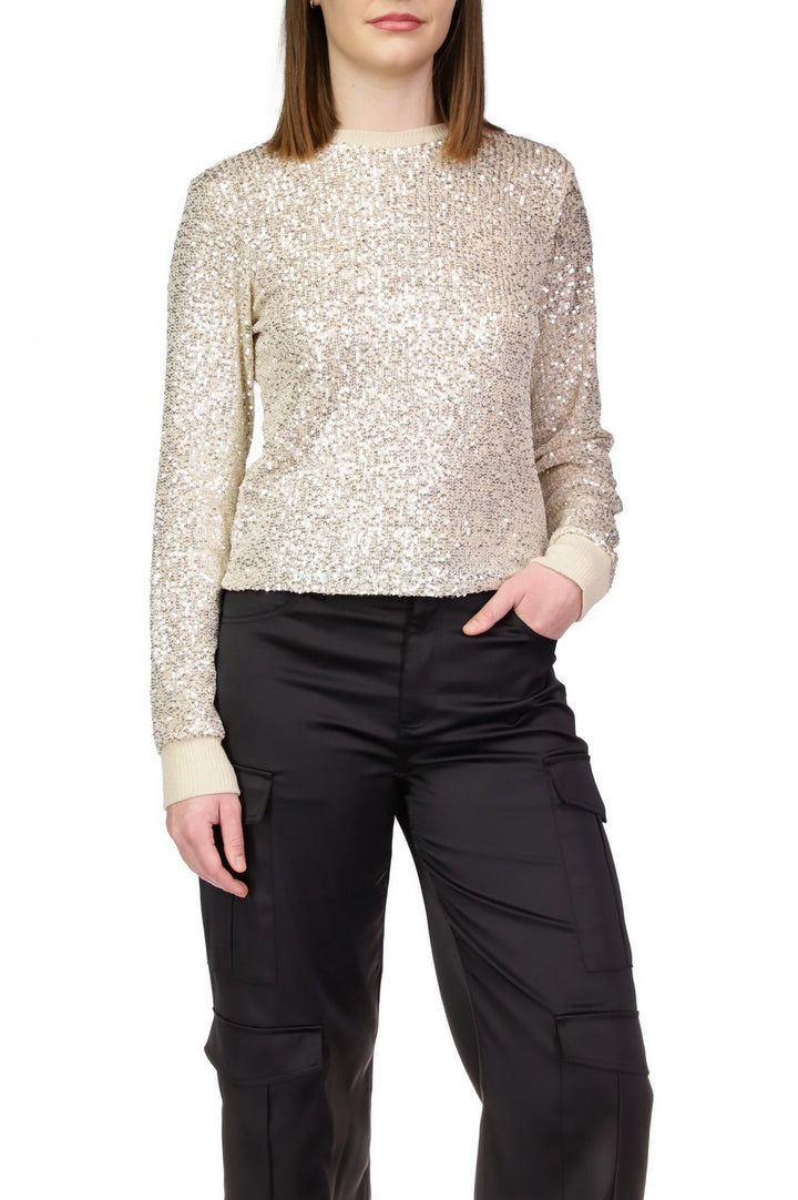SPARKLE TOGETHER TOP - CHAMPAGNE - Kingfisher Road - Online Boutique