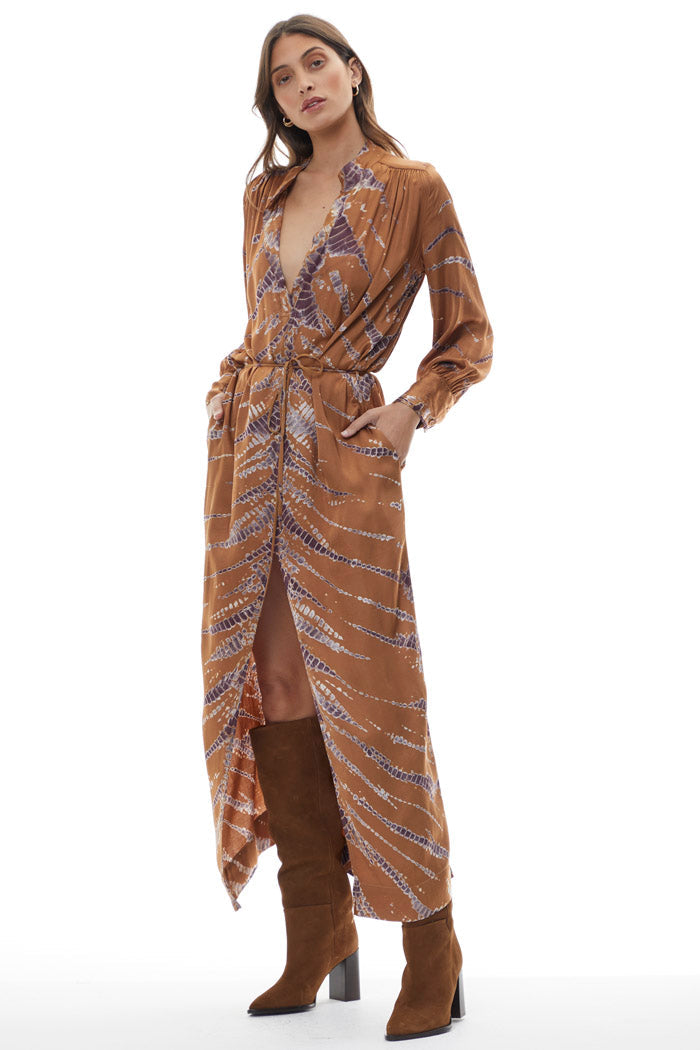 UNA DRESS-WHOLE GRAIN SAVANNAH WASH - Kingfisher Road - Online Boutique