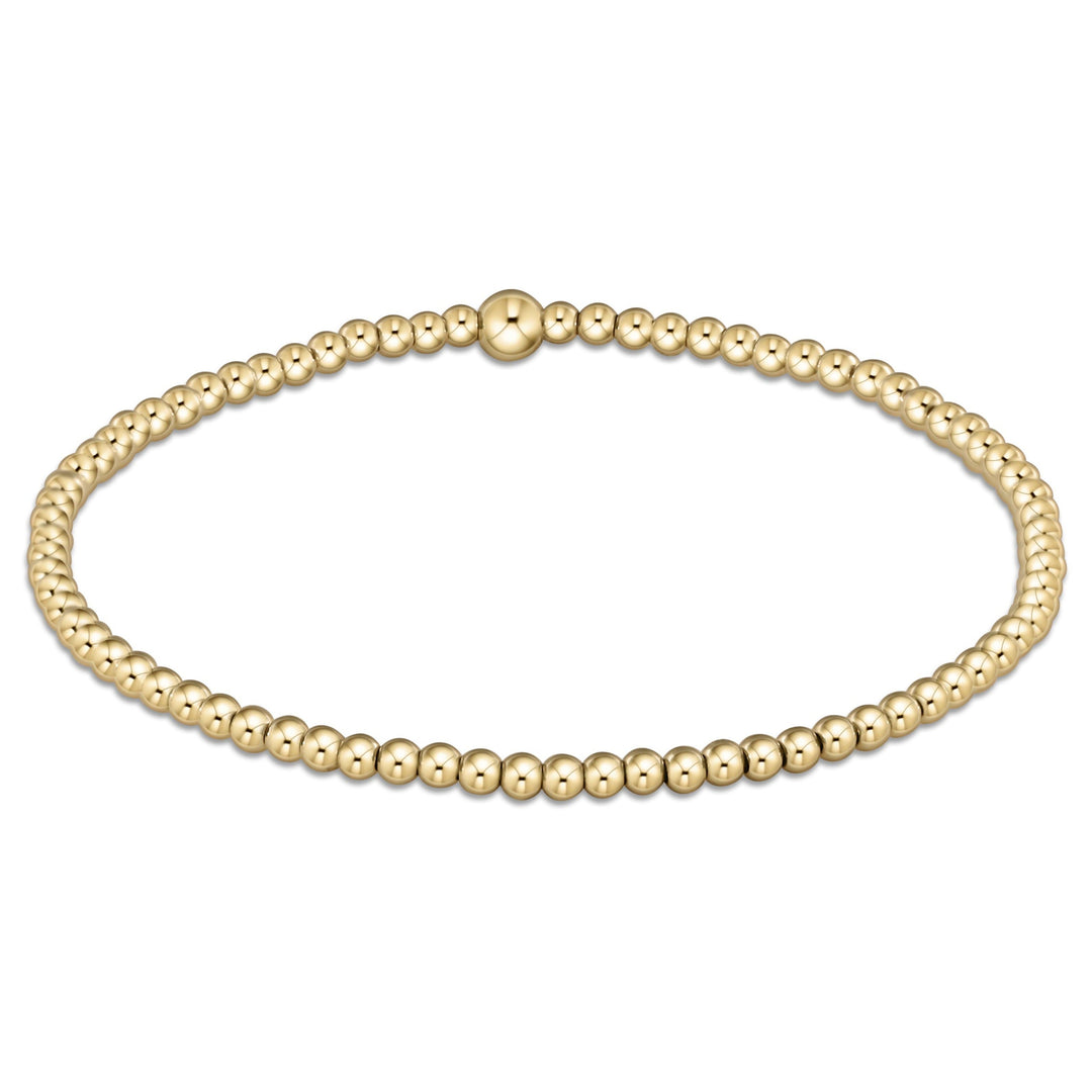 2.5mm  CLASSIC GOLD BEAD BRACELET - Kingfisher Road - Online Boutique