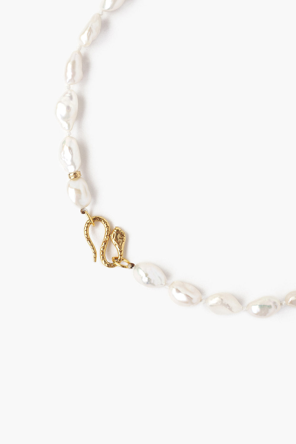 16'  FRESHWATER WHITE PEARL NECKLACE - Kingfisher Road - Online Boutique