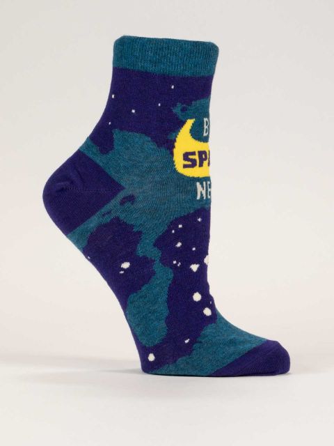Kingfisher Road Blue Q BIG SPACE NERD ANKLE SOCKS