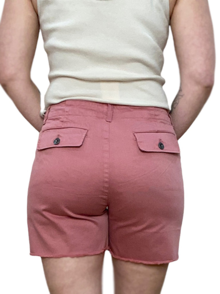 ROSEWOOD COTTON-TWILL PEYTON CARGO SHORT - Kingfisher Road - Online Boutique