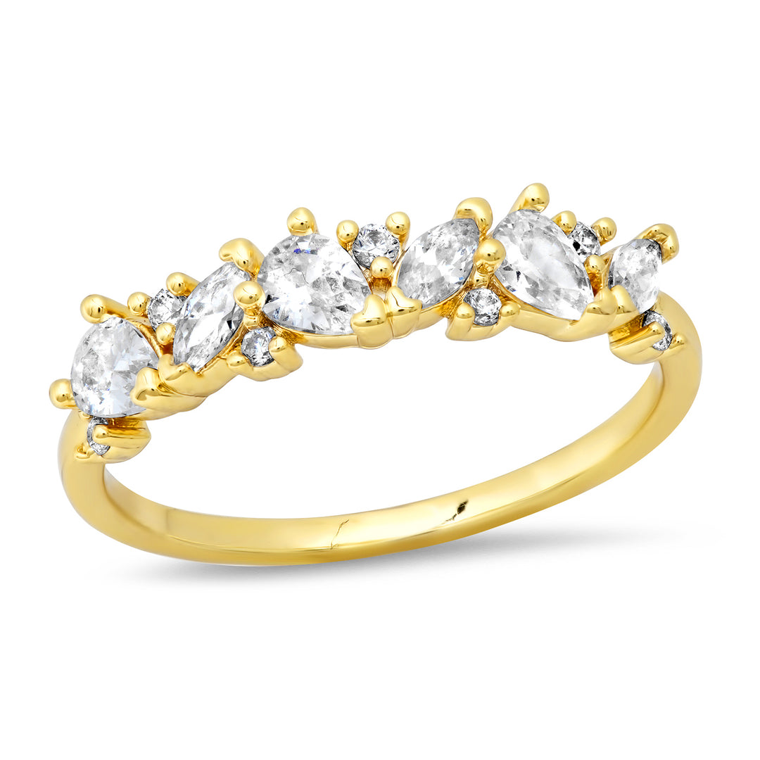 MARQUIS STONE BAND RING - Kingfisher Road - Online Boutique